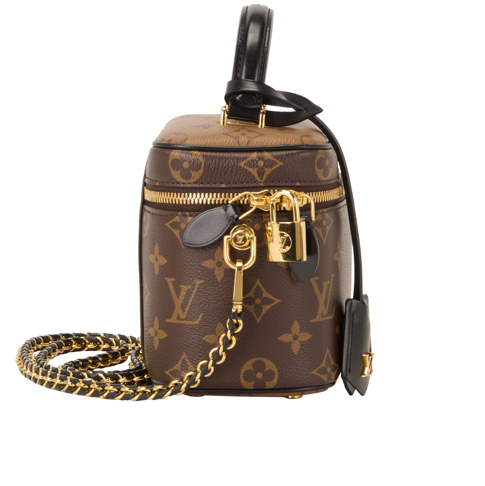 Vanity PM, &pound;1,600, Handbags, Brown, Canvas, Side view